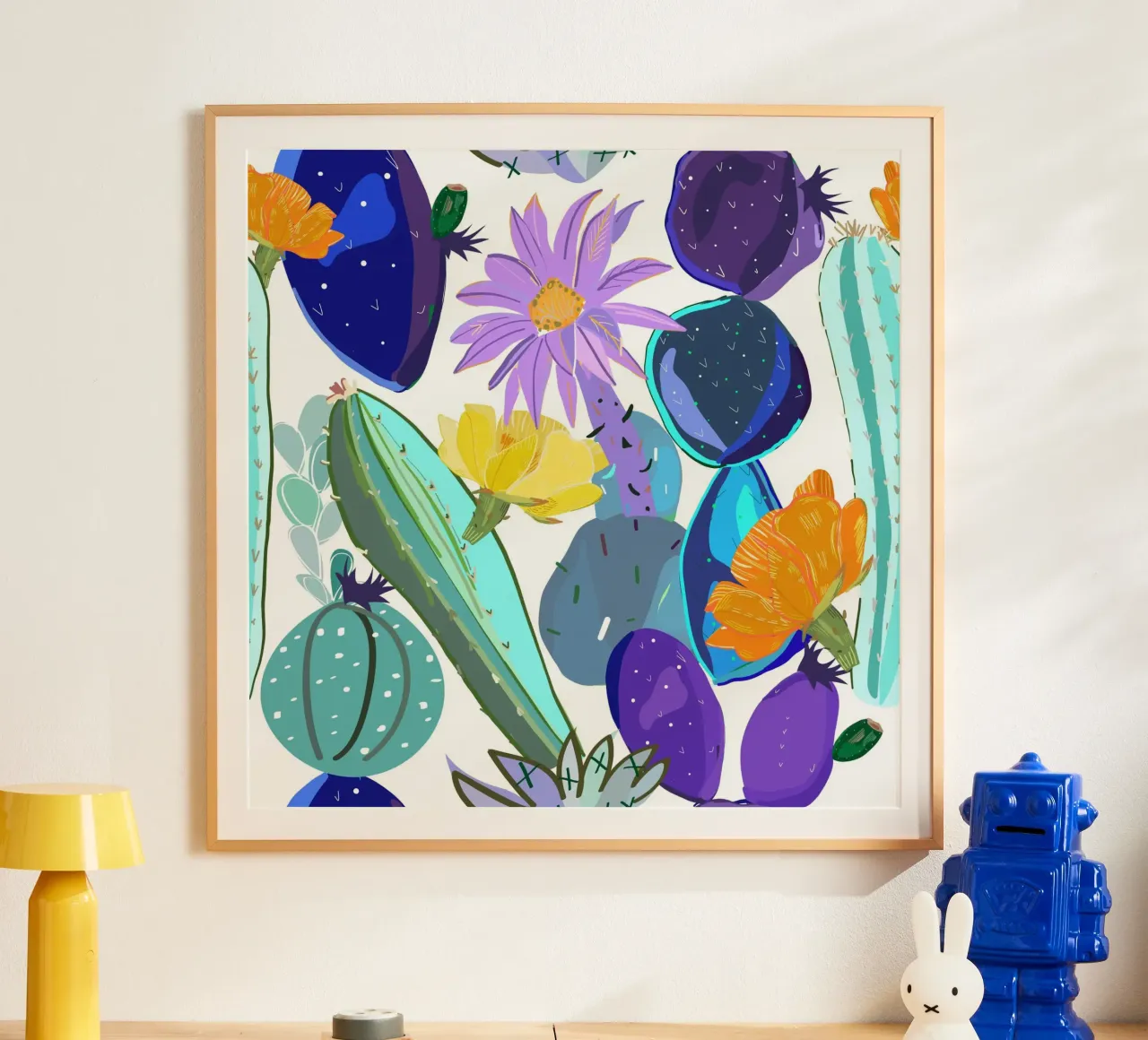 Cactus e succulente astratti carta hahnemühle da gulsengunel