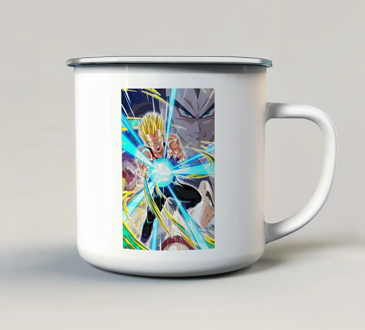 vegeta Dragon ball Art tazza in smalto da Musadad Shop