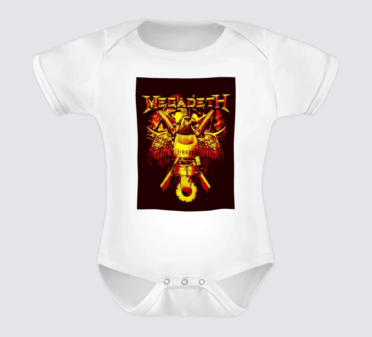 megadeth band art body neonato maniche corte da vanhesling