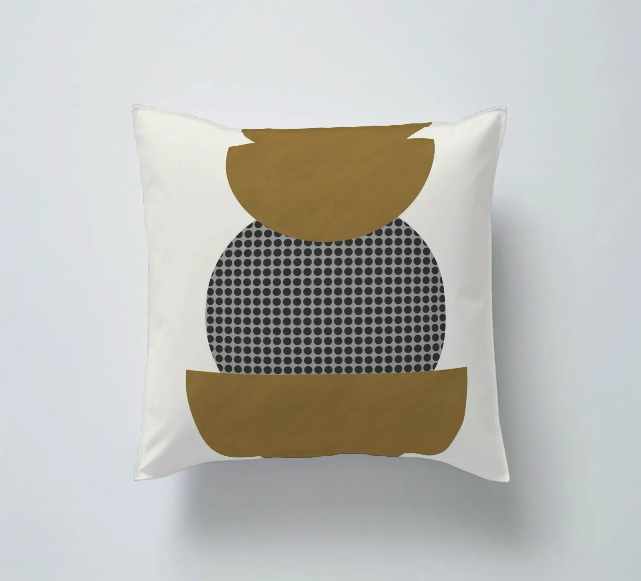 Luxe oker en grijs nordic art 10 kussen van Little Dean
