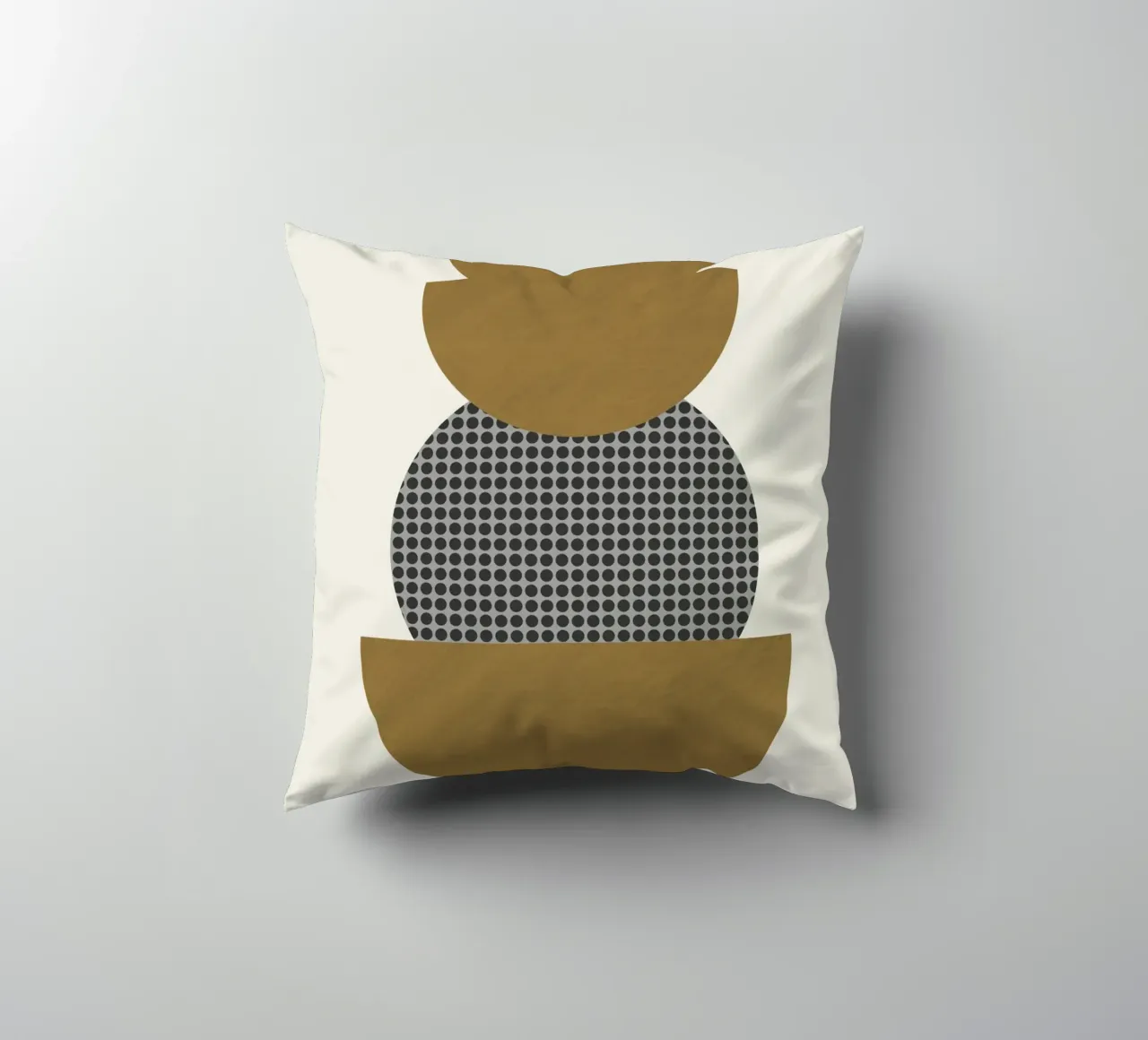 Luxe oker en grijs nordic art 10 kussen van Little Dean