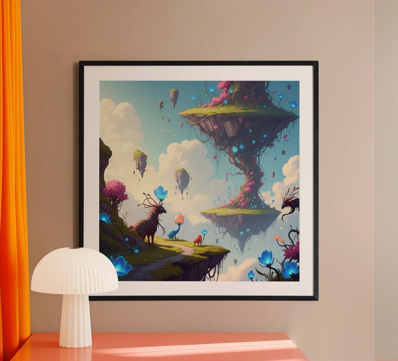 Wo die Träume fliegen Poster von graphic design