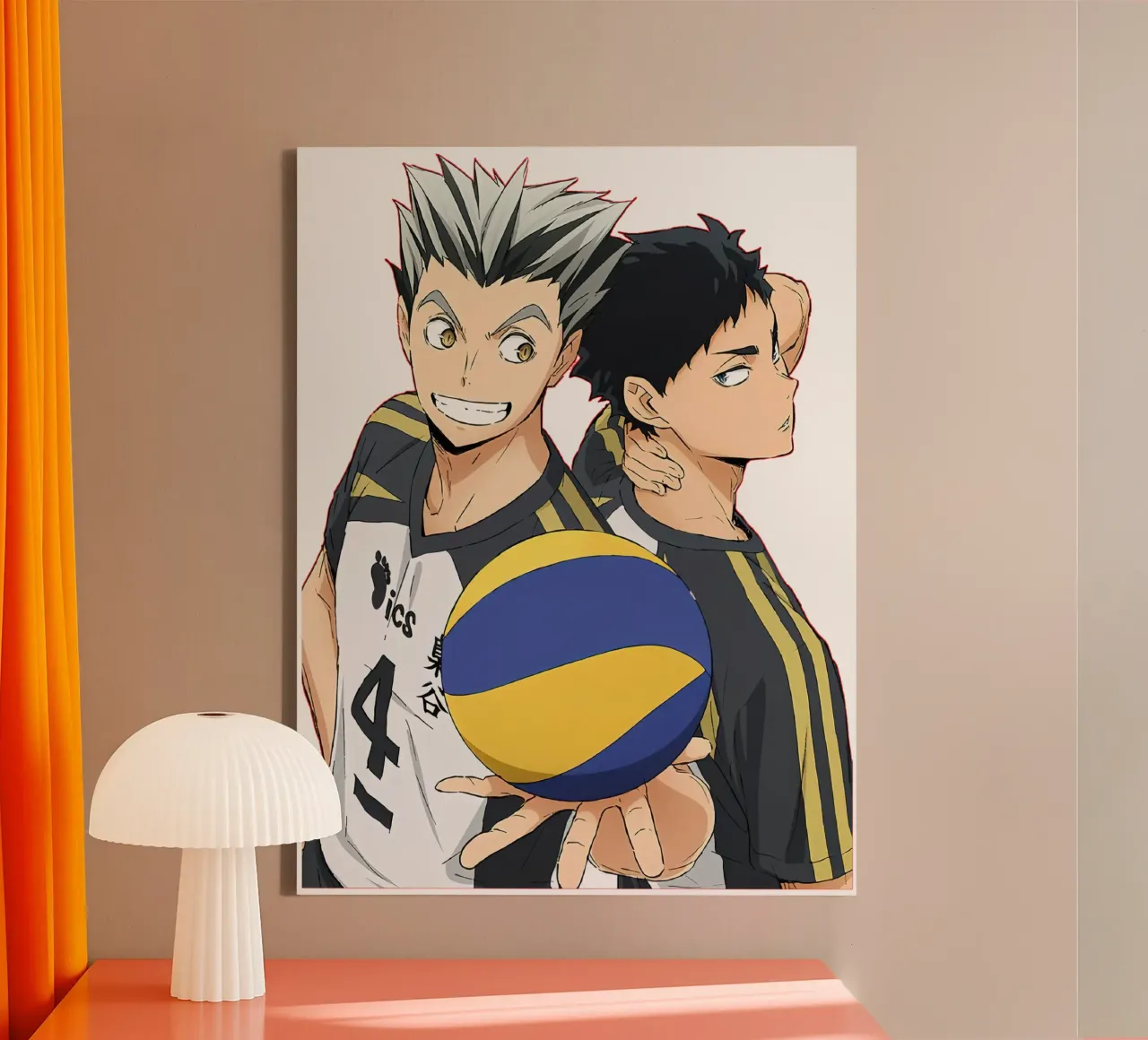 Bokuto x akaashi tela con Cornice a cassetta da Green