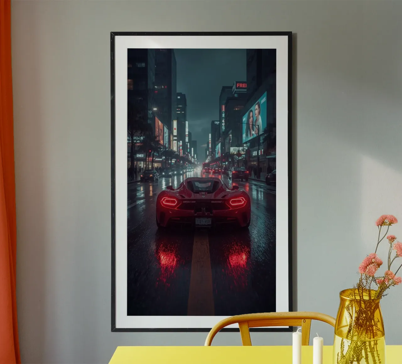 auto estetica poster con telaio in alluminio da van hellen