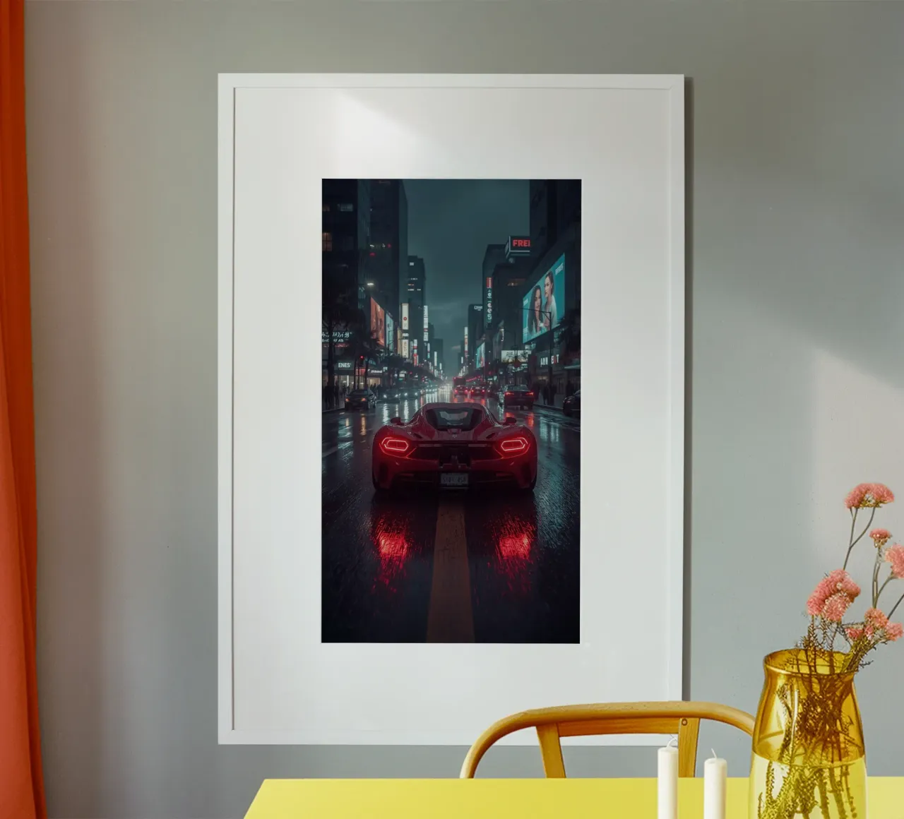 auto estetica poster con telaio in alluminio da van hellen