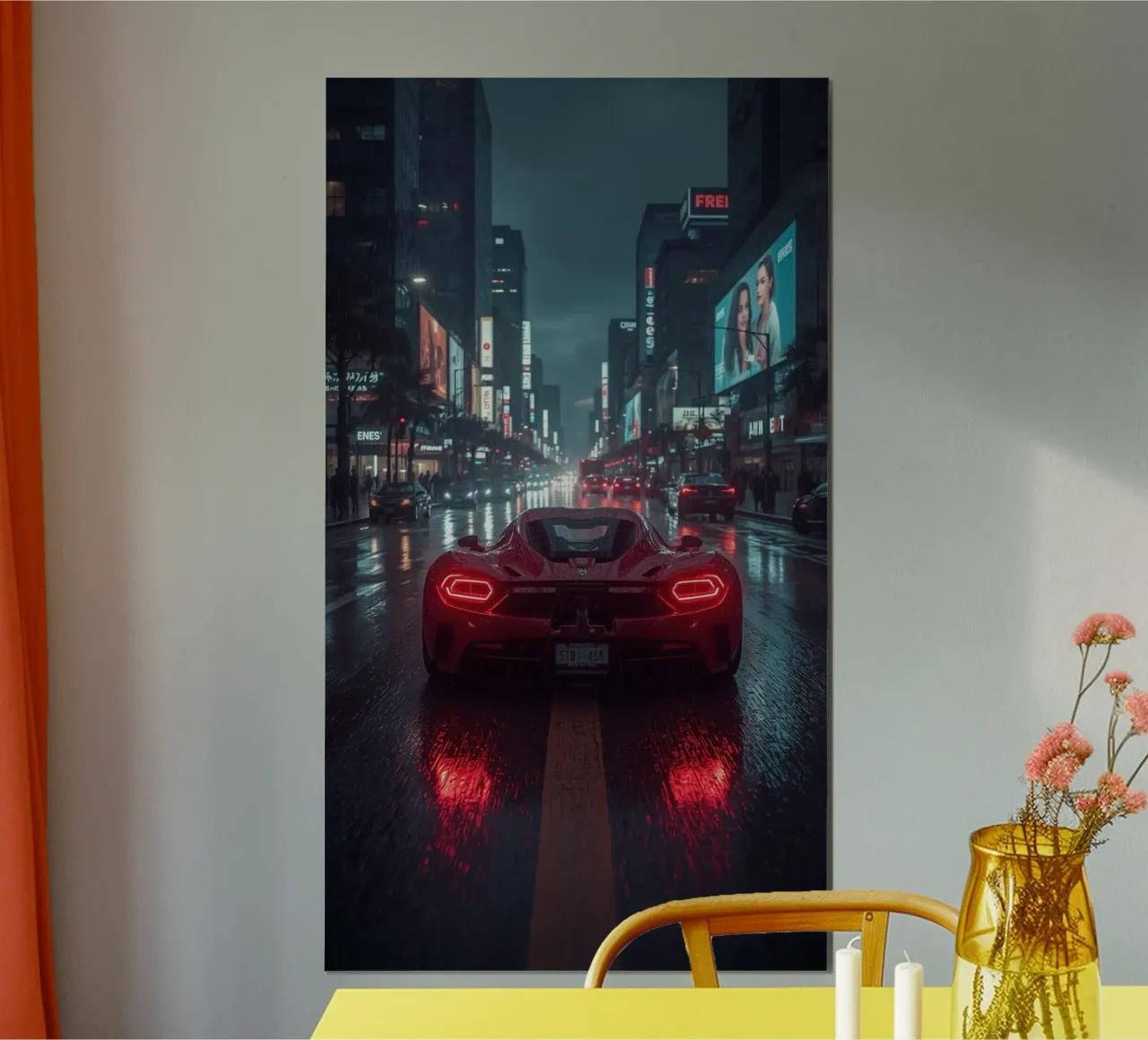 auto estetica poster con telaio in alluminio da van hellen
