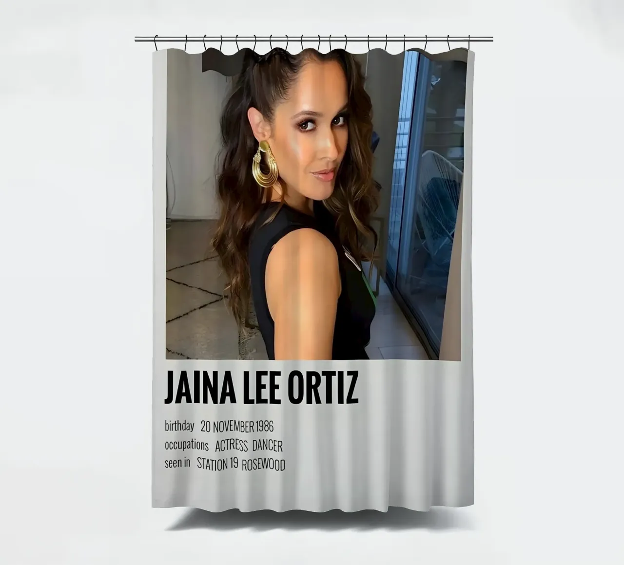 JAINA LEE ORTIZ shower curtain by MVFminimalist