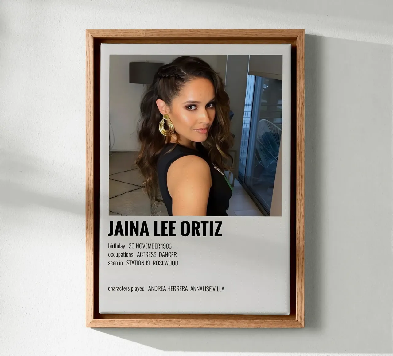 JAINA LEE ORTIZ canvas by MVFminimalist