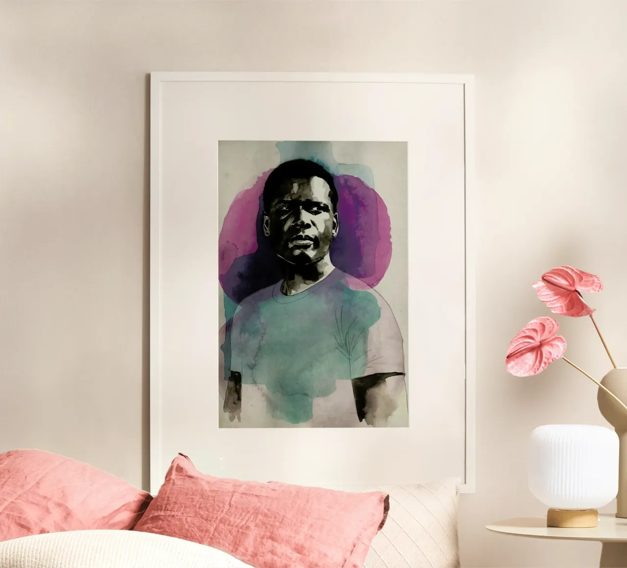 Sidney Poitier carta hahnemühle da David Diehl