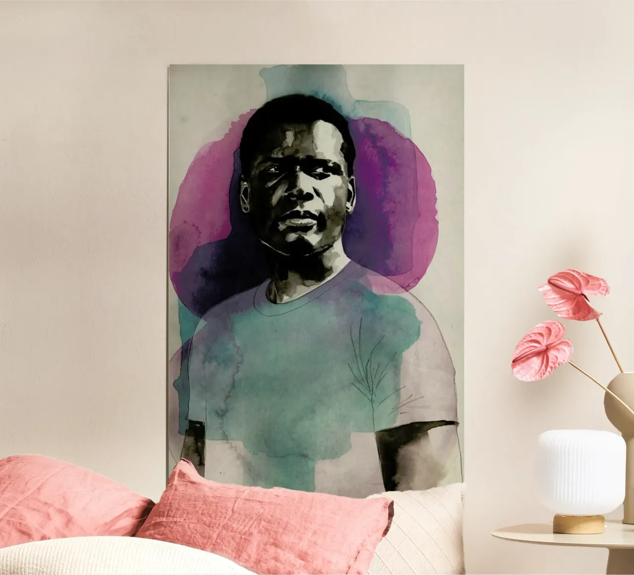 Sidney Poitier carta hahnemühle da David Diehl