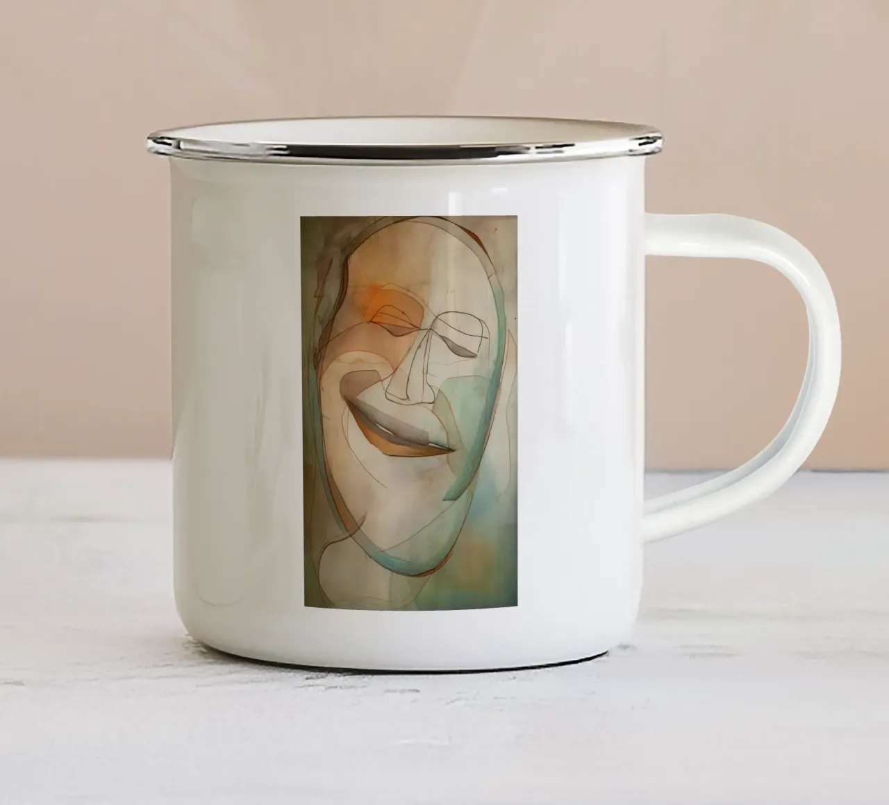 Arte da parete di Imagine tazza in smalto da Imagine