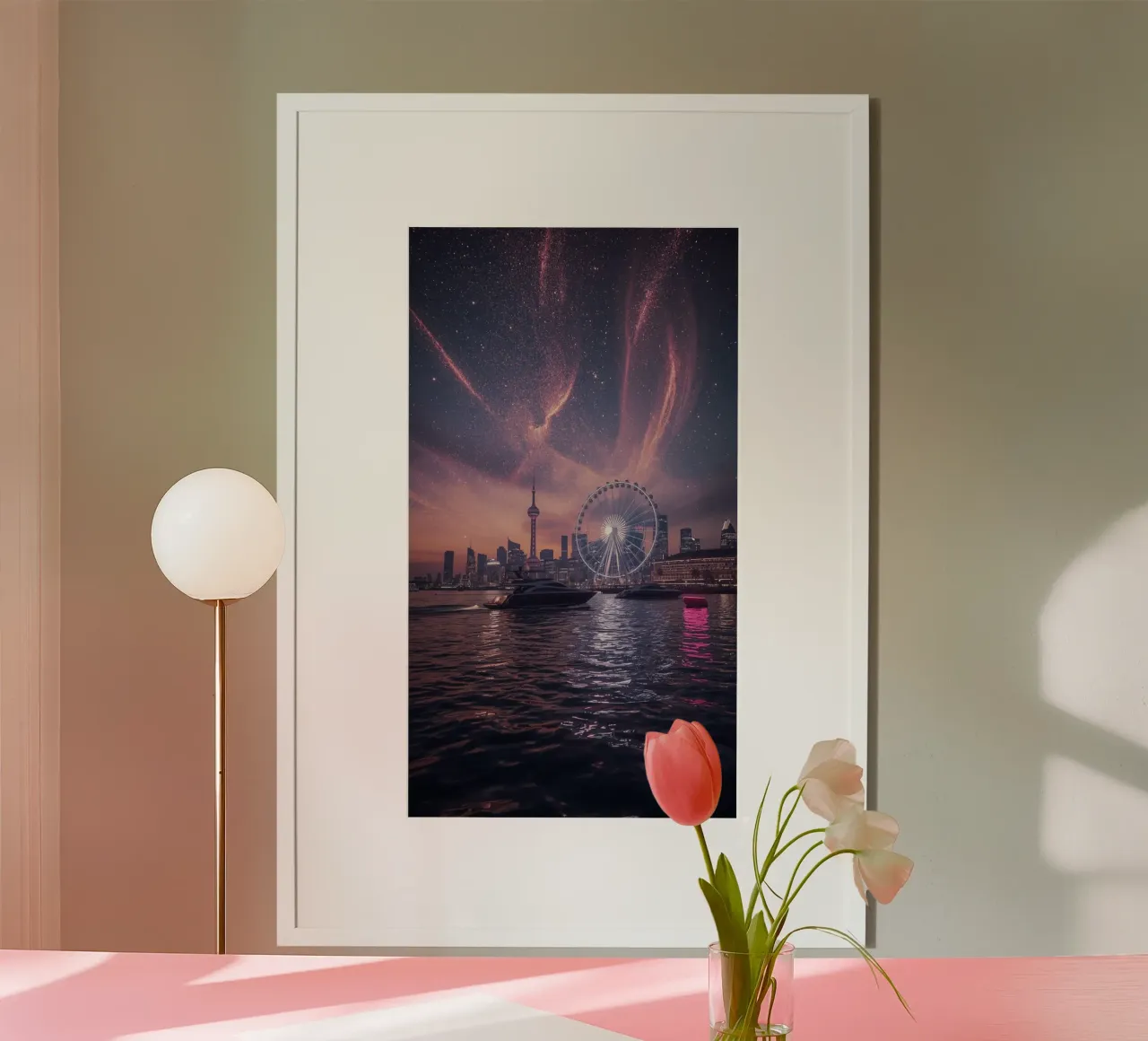 barca estetica poster con telaio in alluminio da van hellen