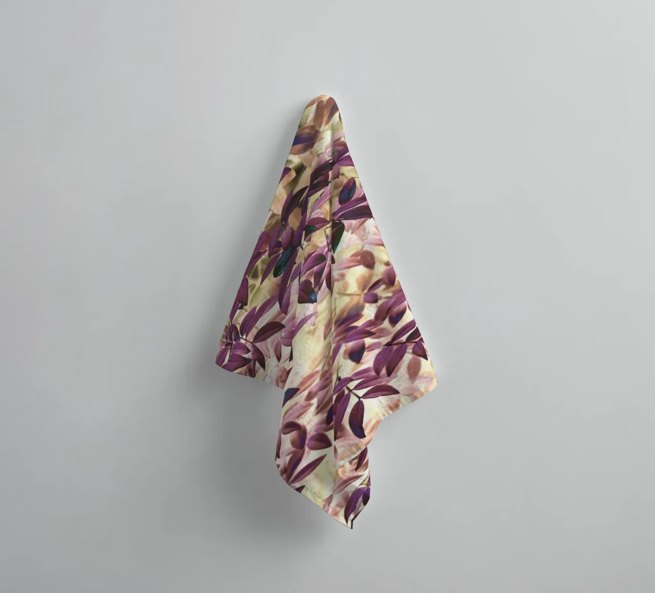 Rouge Foliage towel by adrianooliveiraphoto