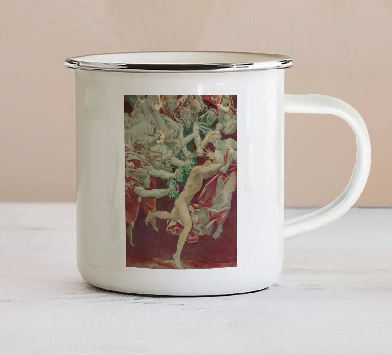 Study for the Museum tazza in smalto da vintageshop