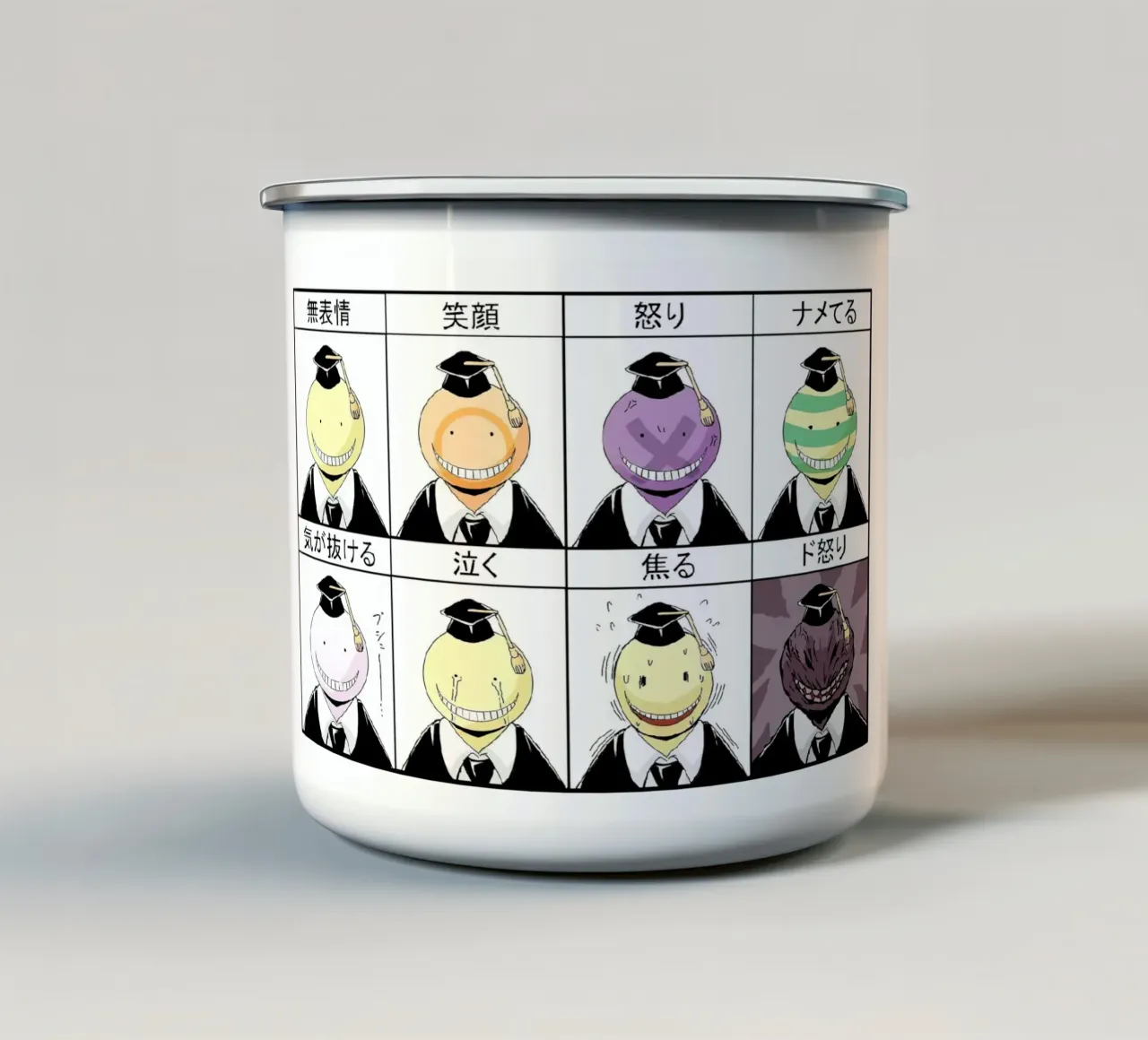 classe assassinio koro sensei stati d'animo tazza in smalto da Green