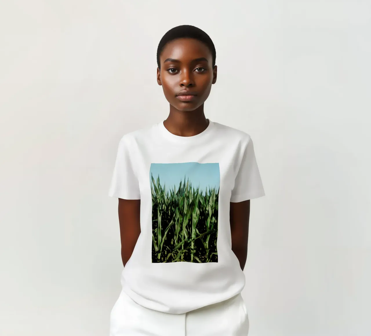 Analog Series Corn Fields t-shirt da Sebastian Hilgetag