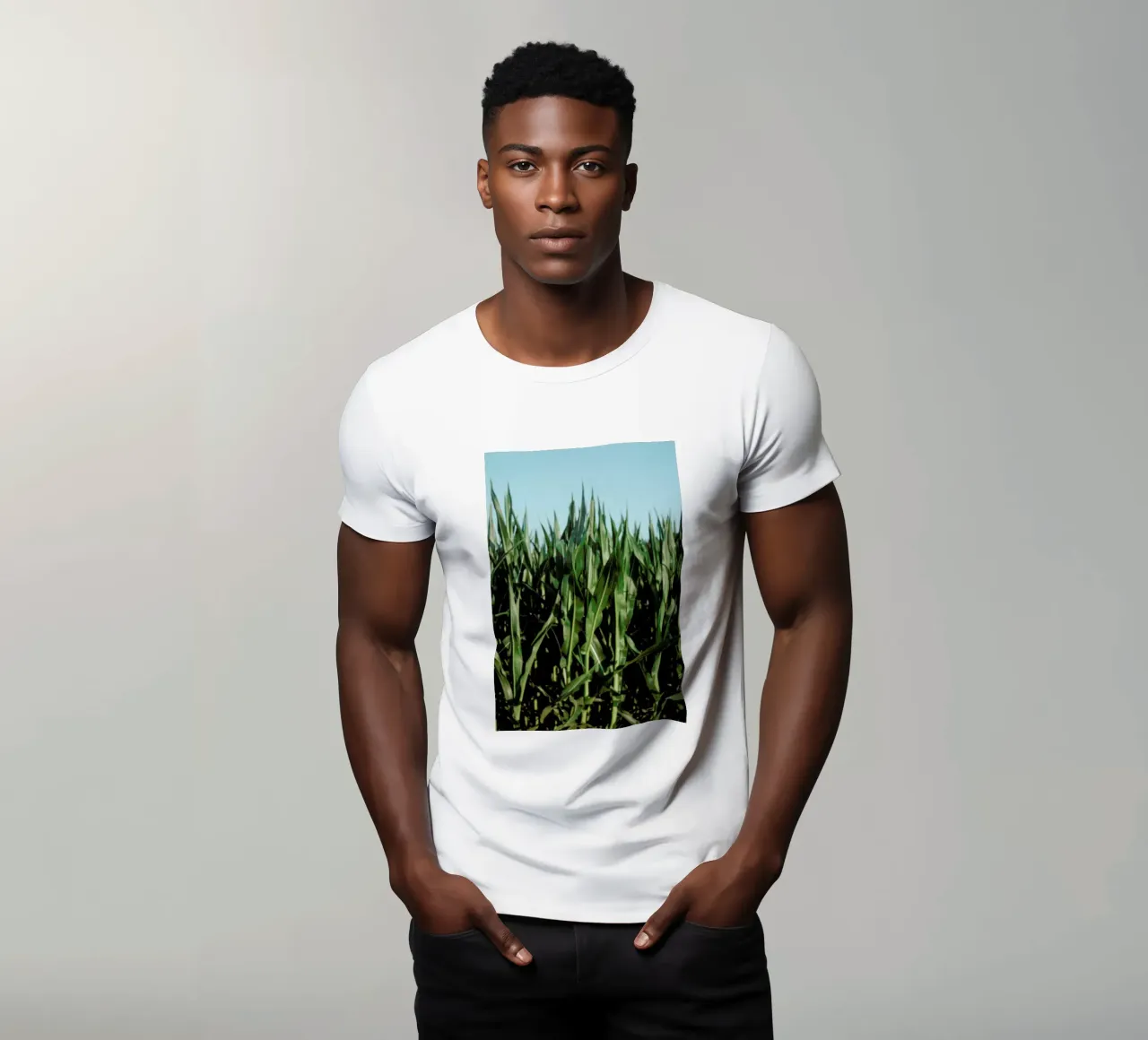 Analog Series Corn Fields t-shirt da Sebastian Hilgetag