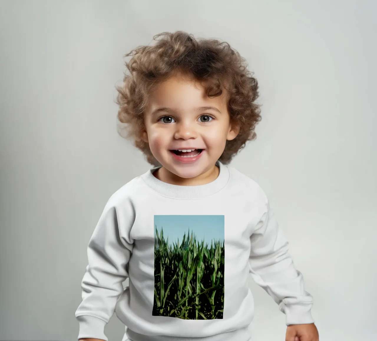 Analog Series Corn Fields sudadera de bebé de Sebastian Hilgetag