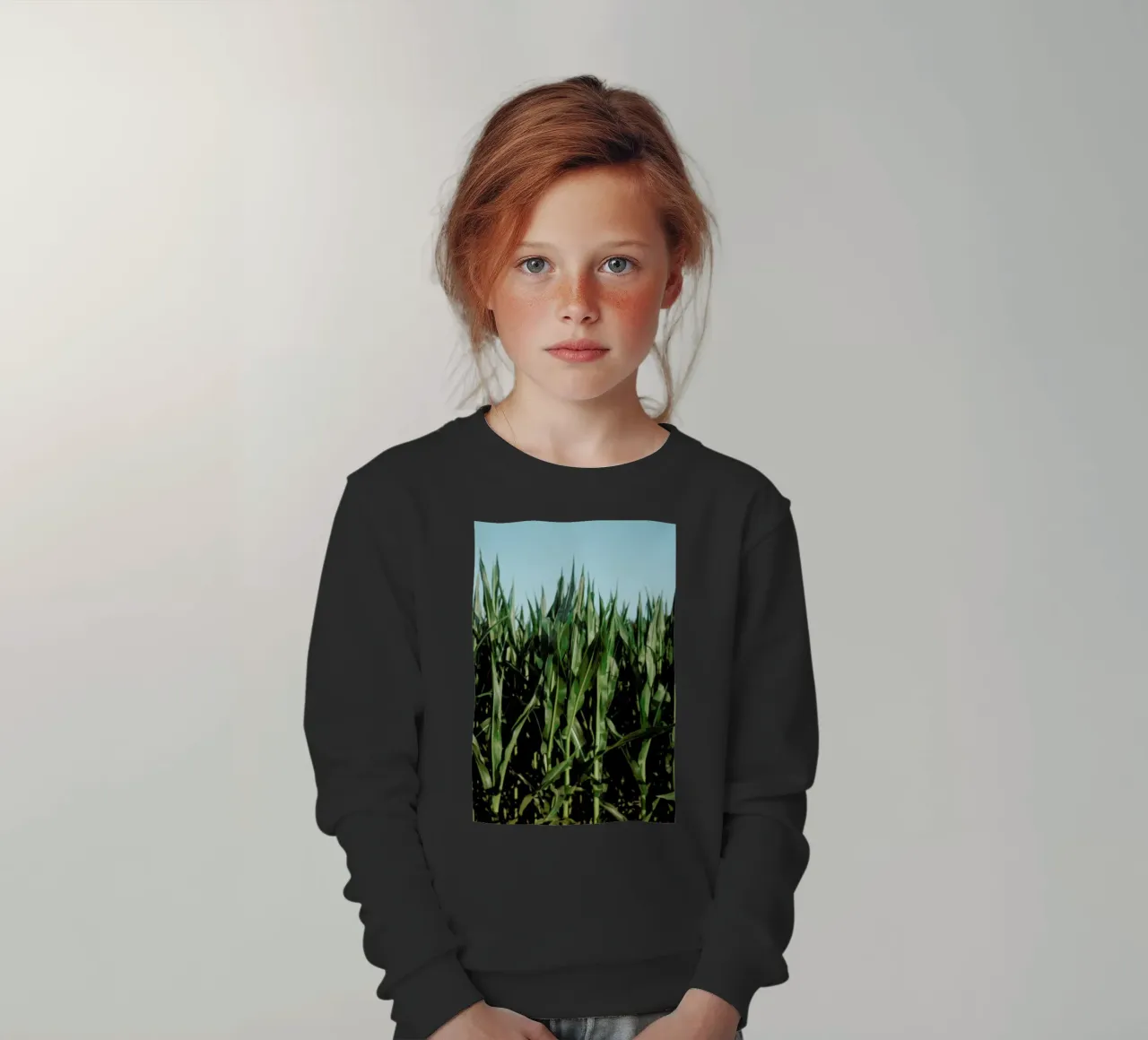 Analog Series Corn Fields felpa bambino da Sebastian Hilgetag