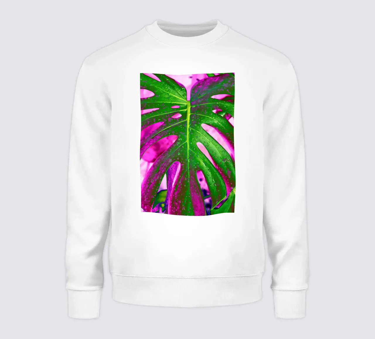 Monstera Leaf Pink felpa da adrianooliveiraphoto