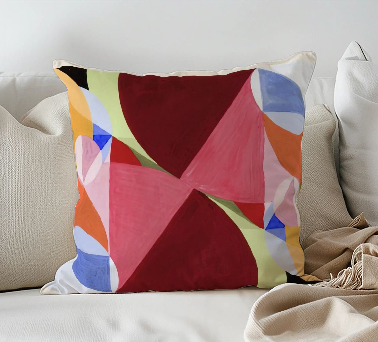 abstract colorful cuscino da vintageshop