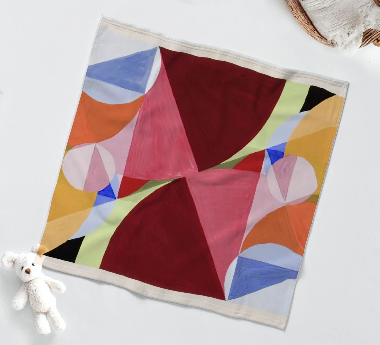 abstract colorful coperta in pile da vintageshop