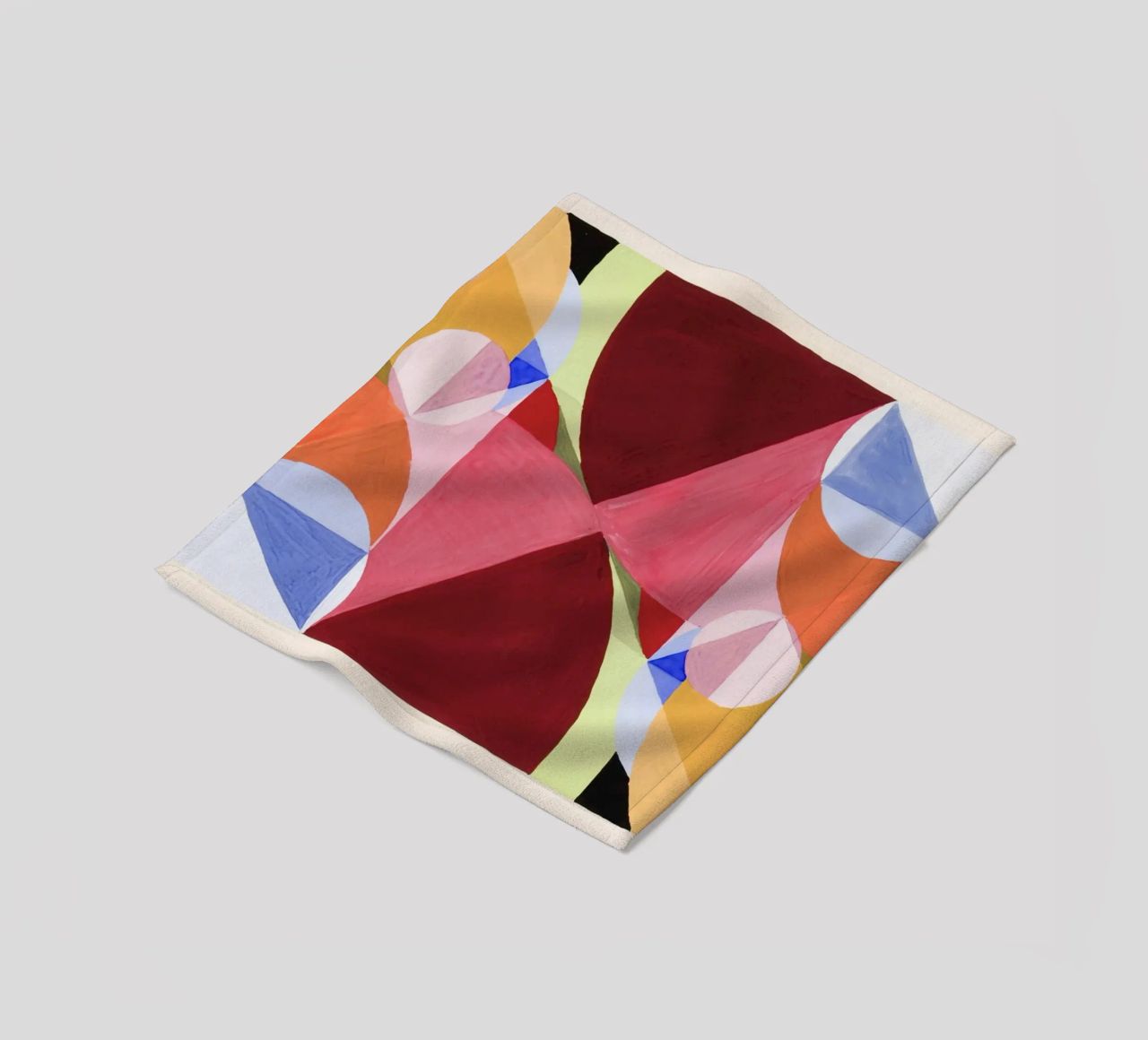 abstract colorful coperta in pile da vintageshop