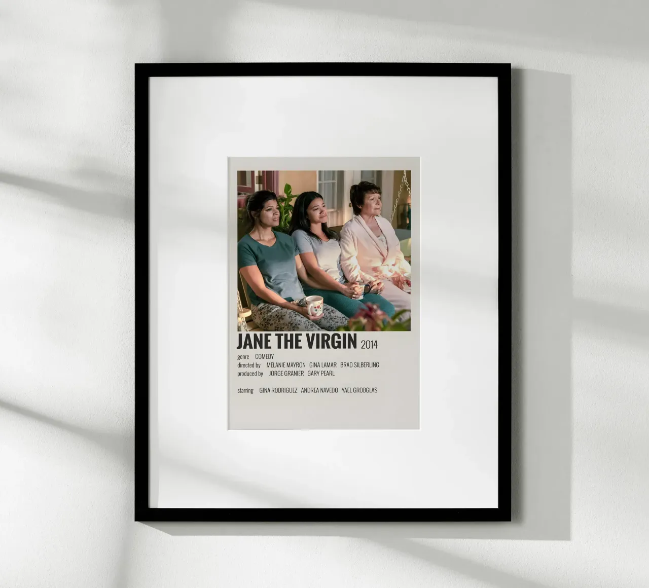 JANE THE VIRGIN 2014 poster con telaio in alluminio da MVFminimalist