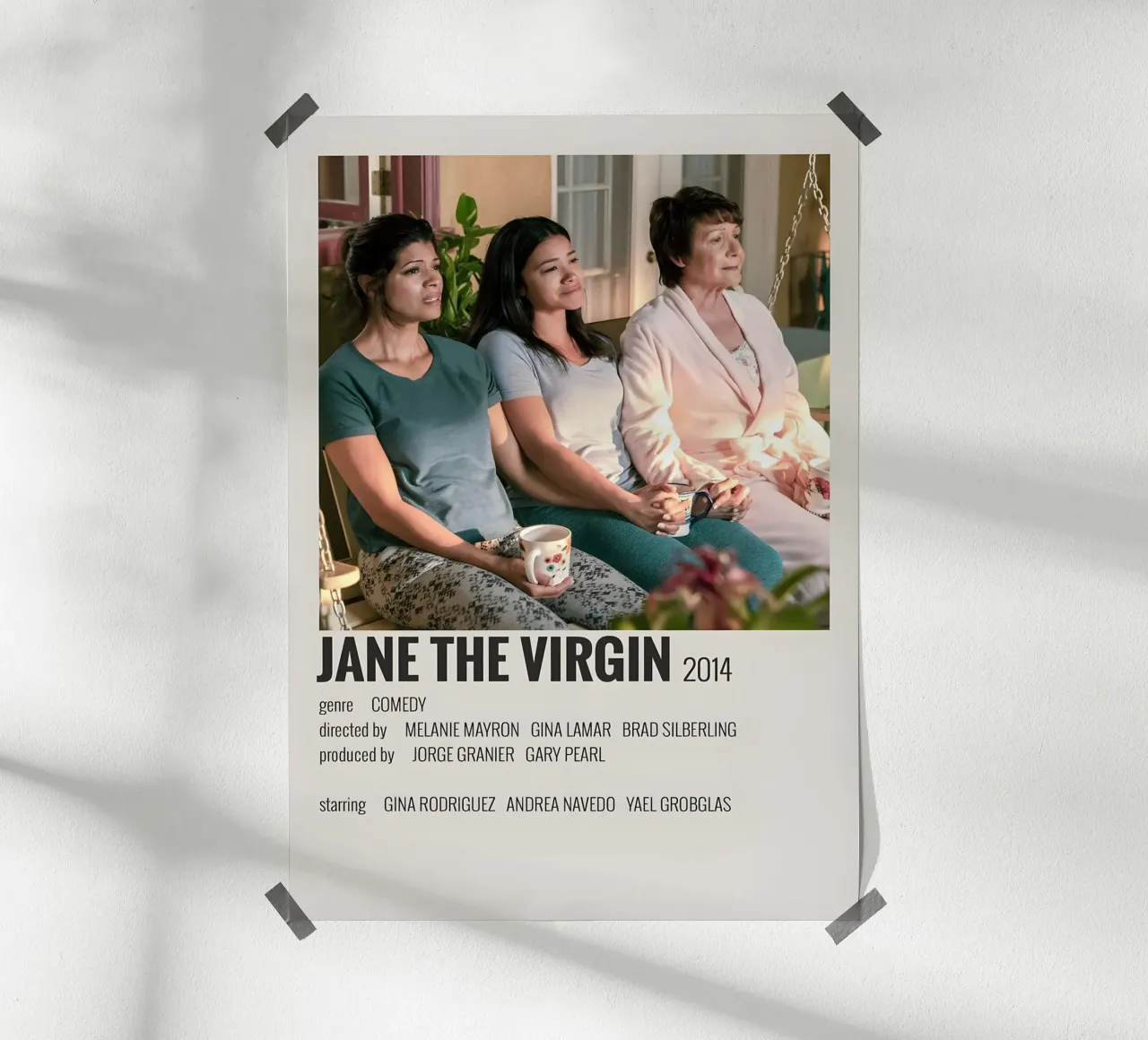 JANE THE VIRGIN 2014 poster con telaio in alluminio da MVFminimalist