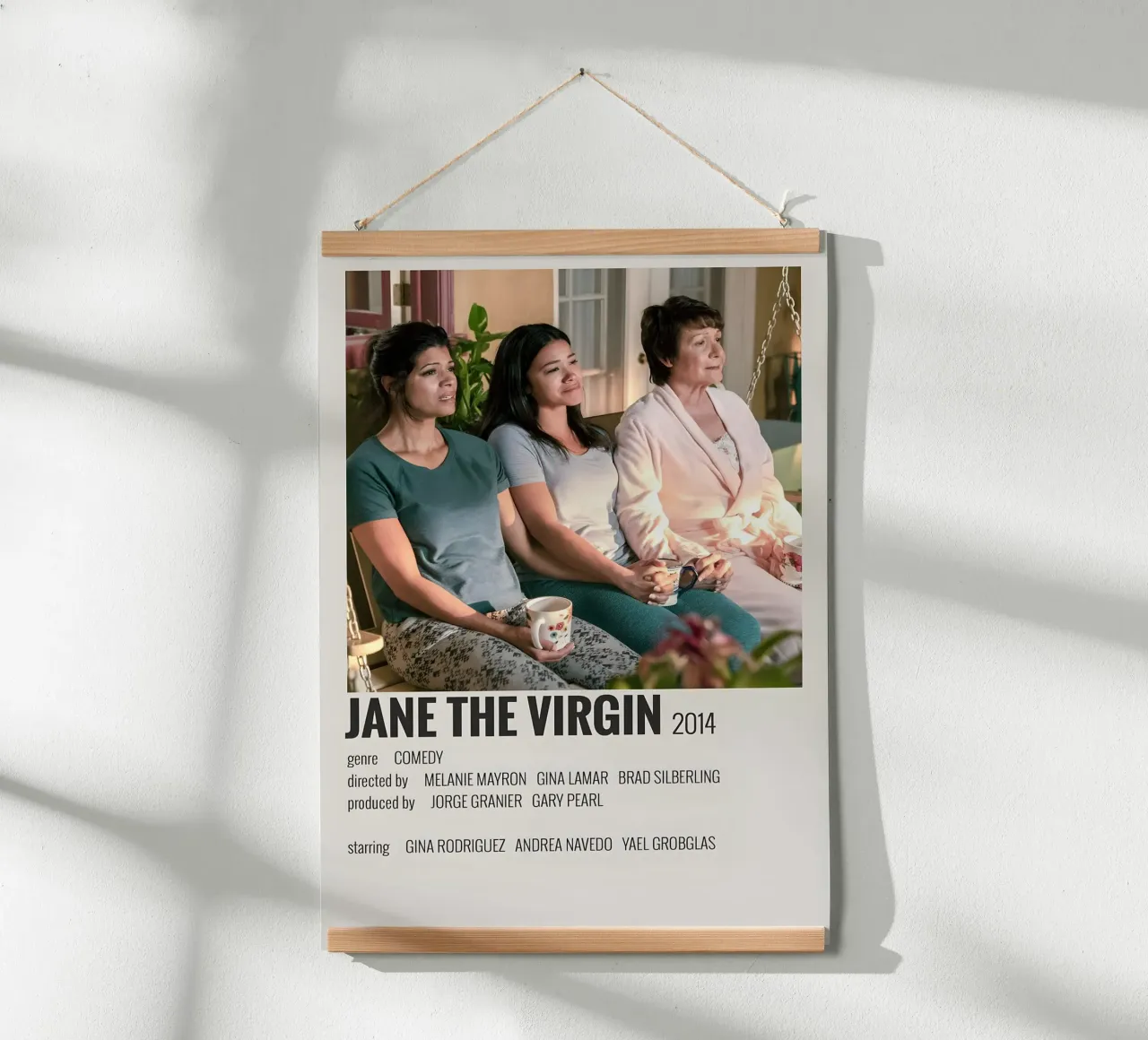 JANE THE VIRGIN 2014 poster con telaio in alluminio da MVFminimalist