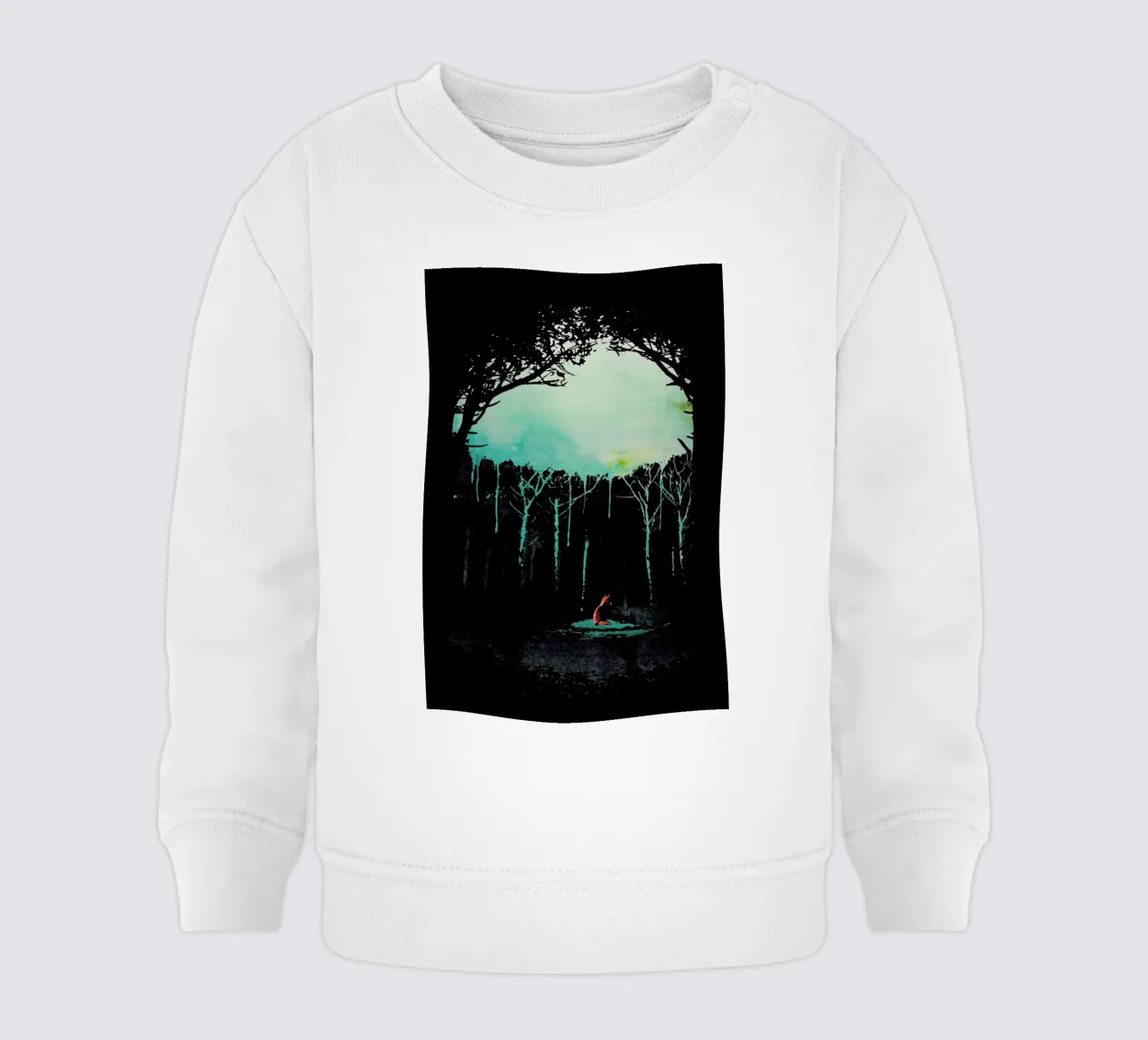 Deep in the forest baby sweatshirt by Róbert Farkas