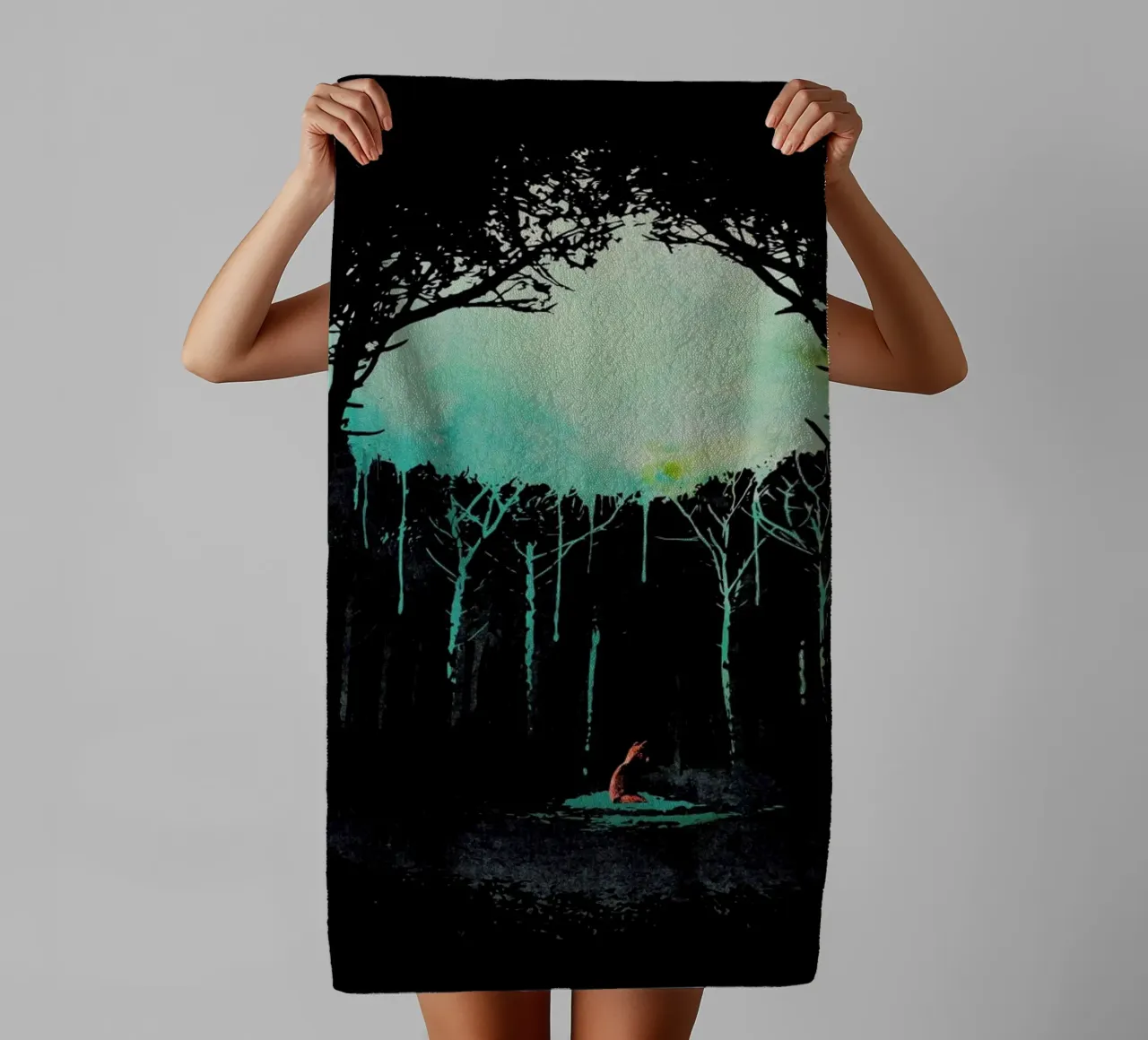 Deep in the forest asciugamano da bagno da Róbert Farkas