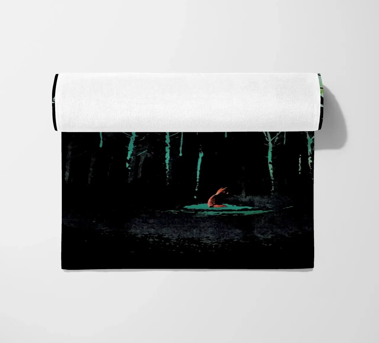 Deep in the forest beach towel by Róbert Farkas