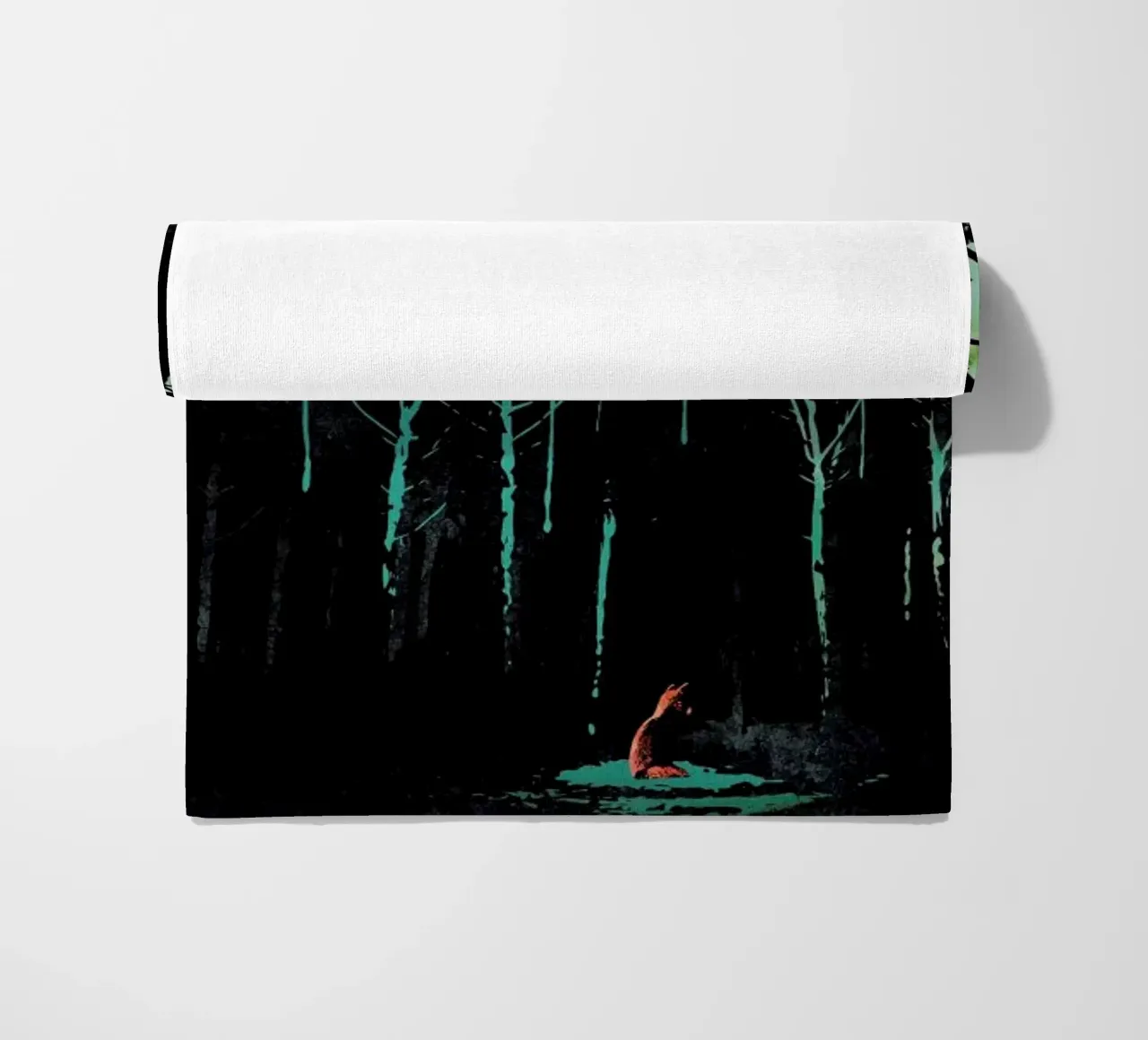 Deep in the forest beach towel by Róbert Farkas