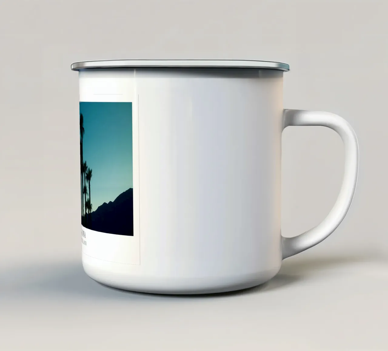 Ascona: Switzerland enamel mug by FujiFrames