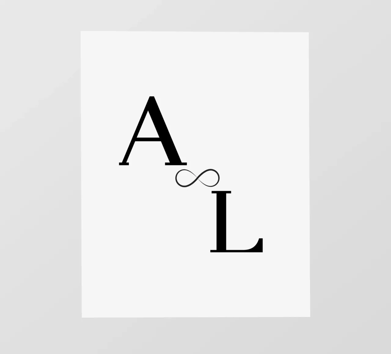 A & L Infinity Monogram - Poster, magliette e accessori pellicola backlit da StrindesignStudio