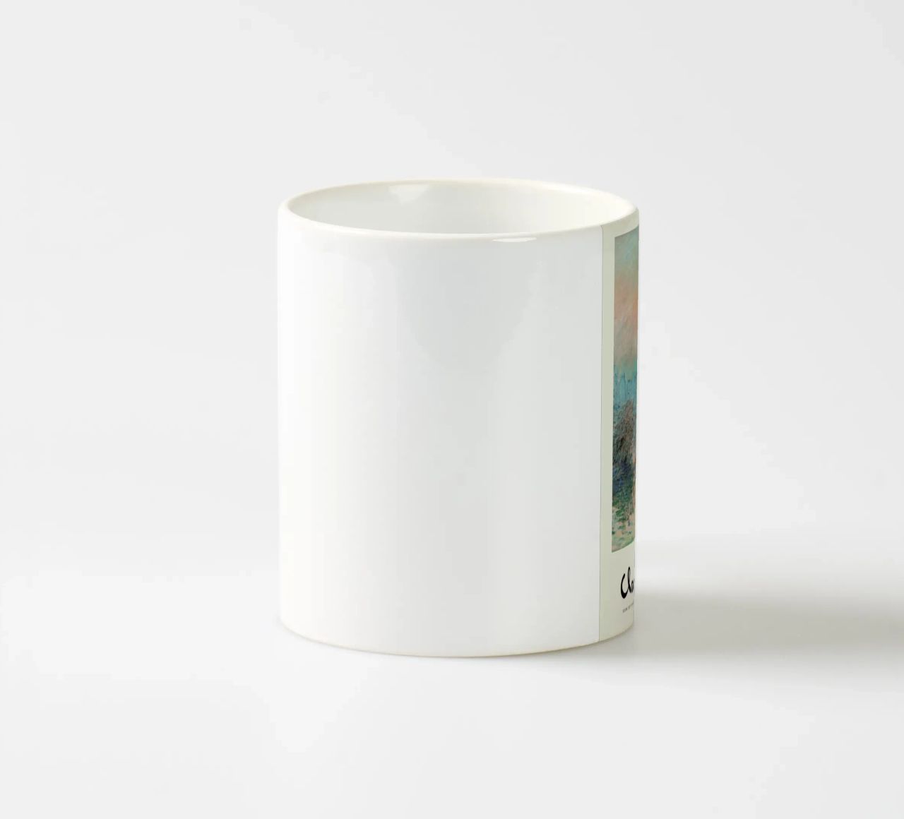 Monet – Signed Sun Setting on the Seine tazza in ceramica da Vintage by JUNIQE