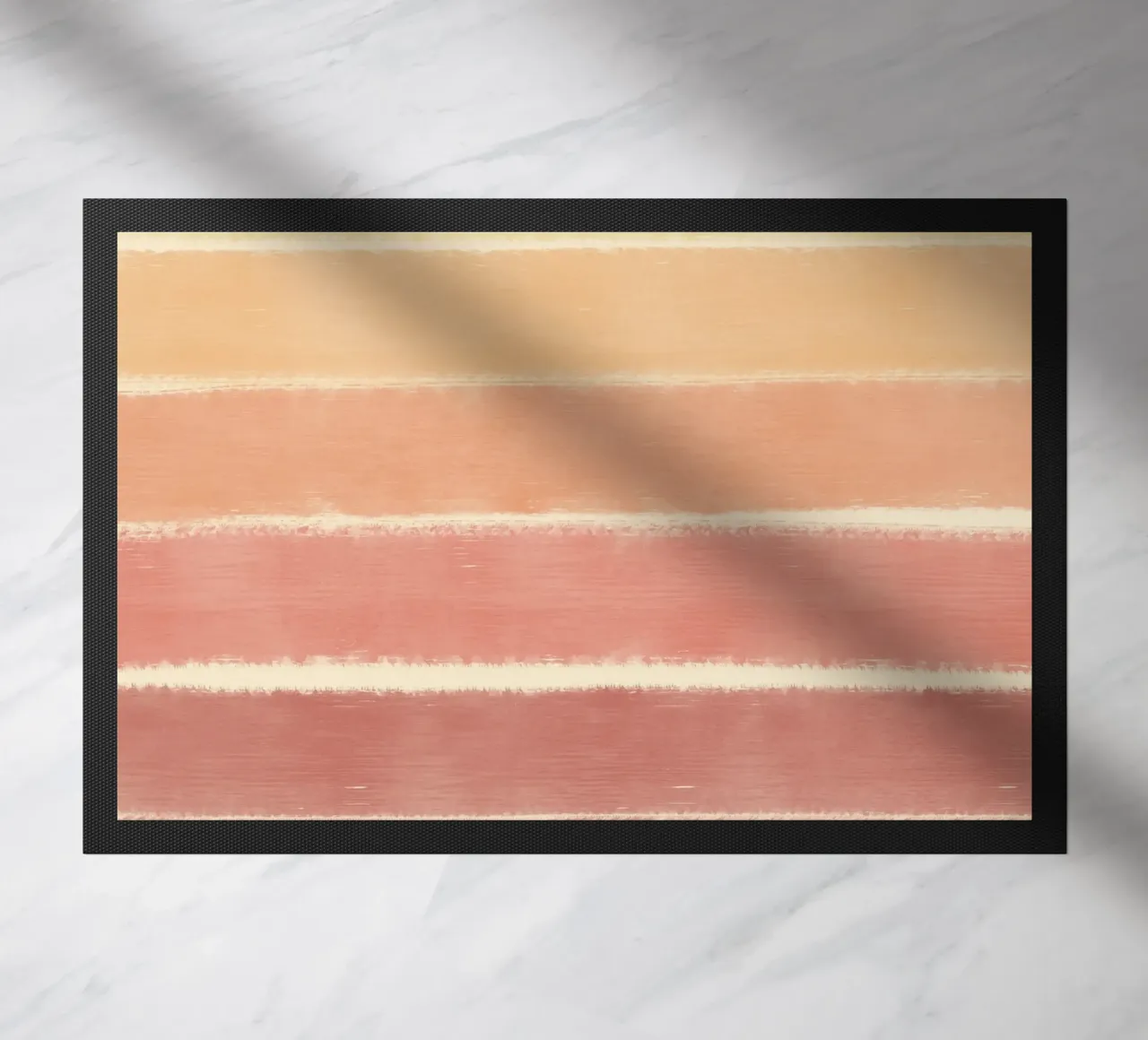 Sunset gradient doormat by Little Dean