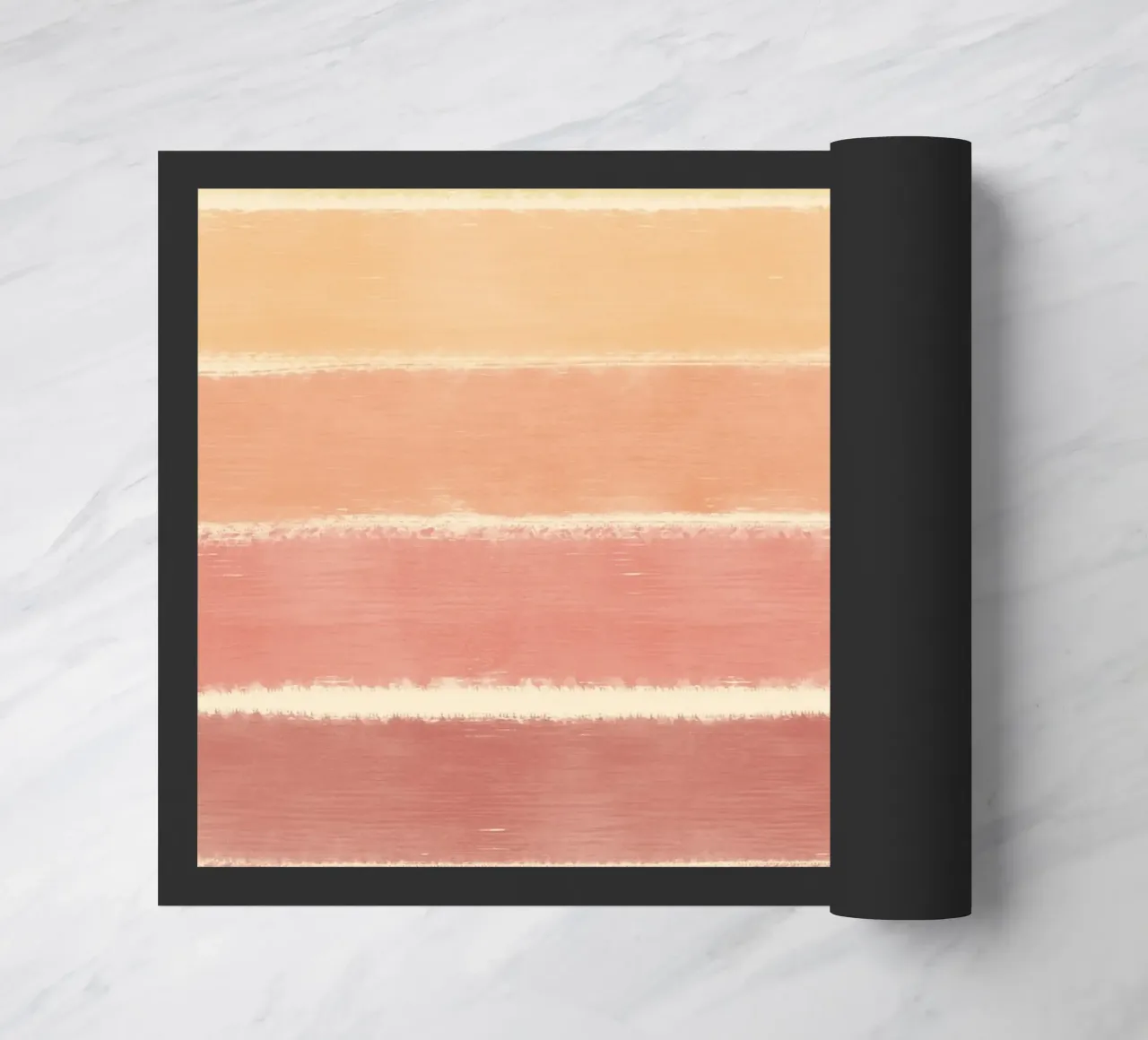 Sunset gradient doormat by Little Dean