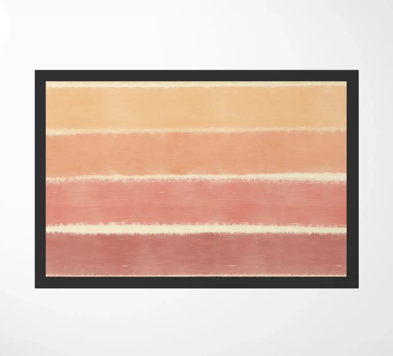 Sunset gradient doormat by Little Dean