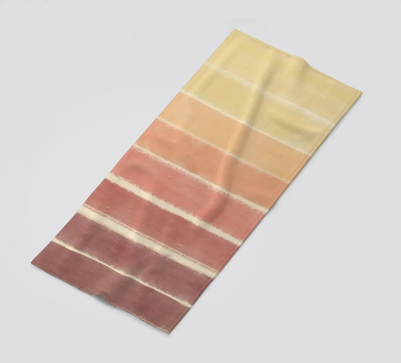 Sunset gradient beach towel by Little Dean