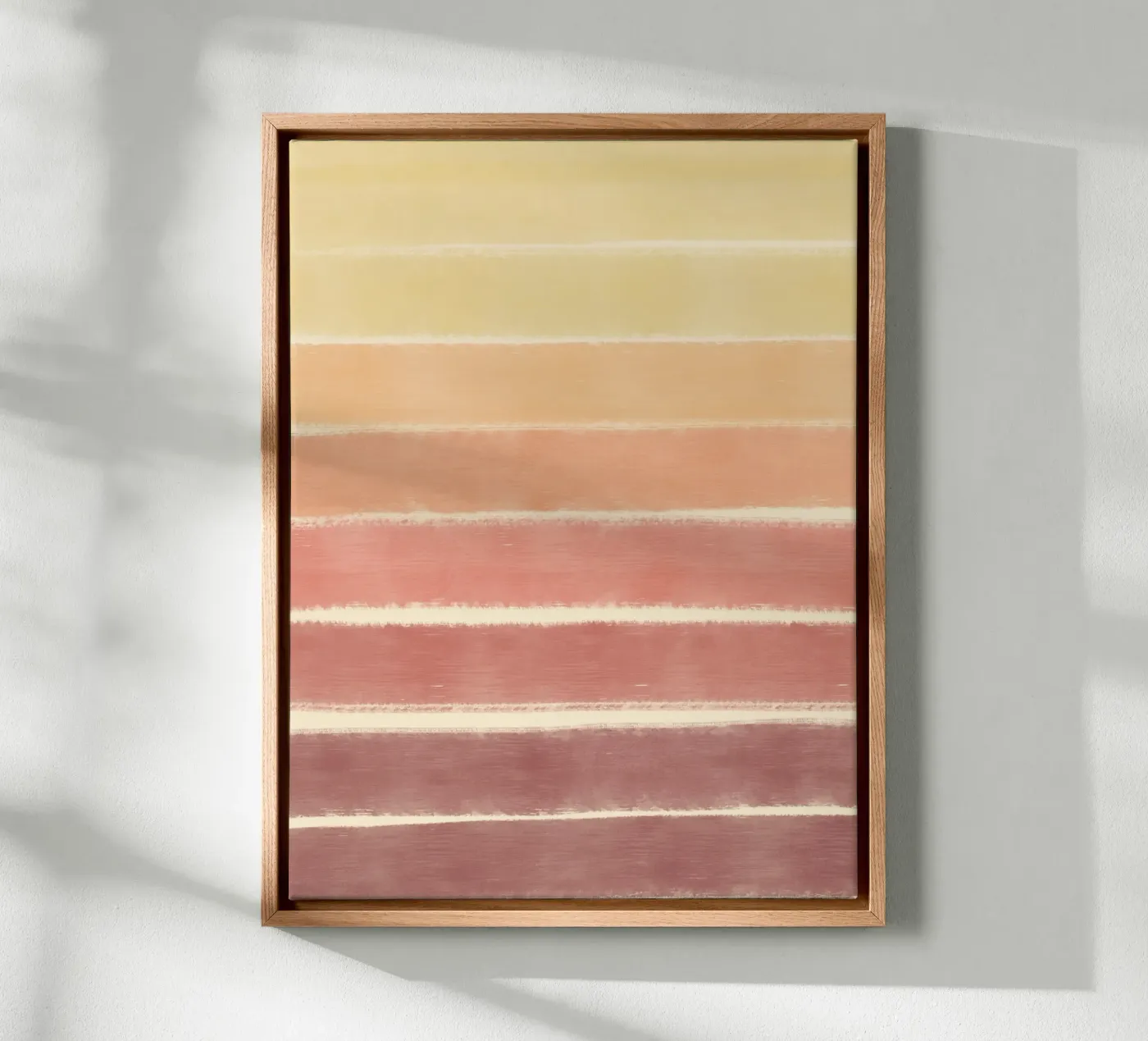 Sunset gradient canvas van Little Dean