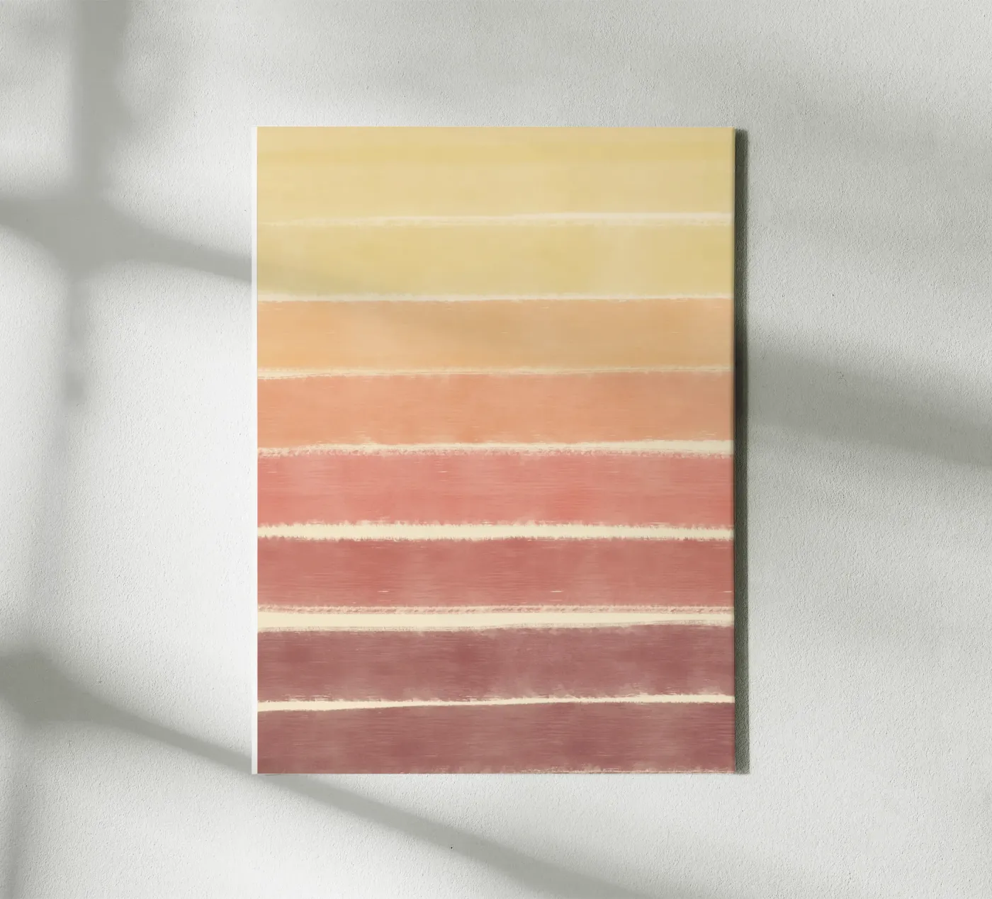 Sunset gradient canvas van Little Dean