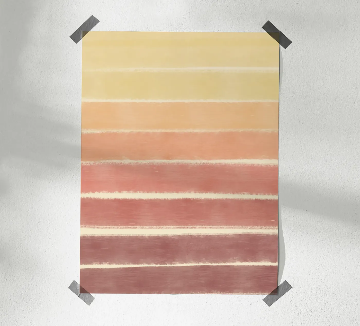 Sunset gradient poster by Little Dean