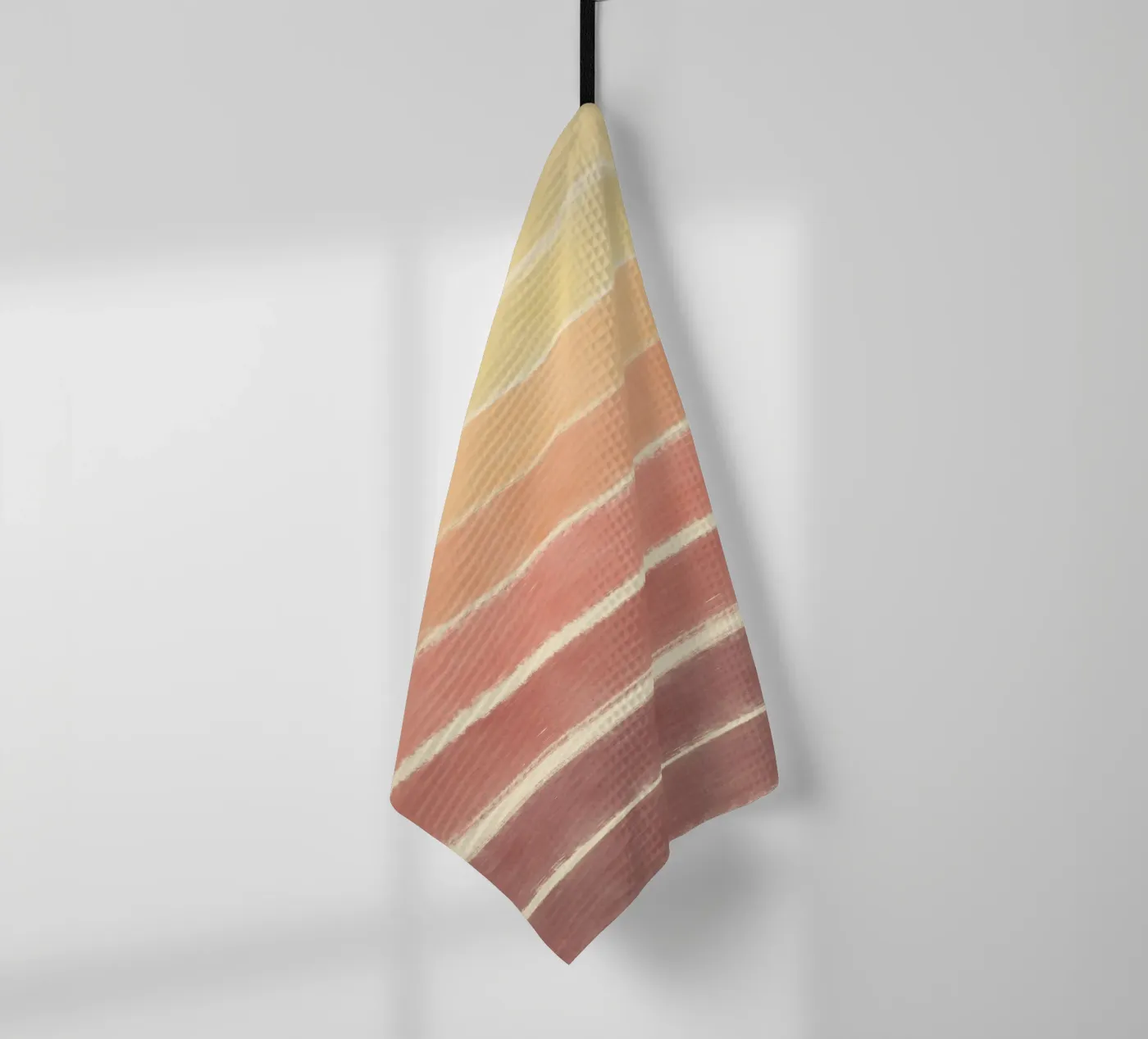 Sunset gradient tea towel by Little Dean