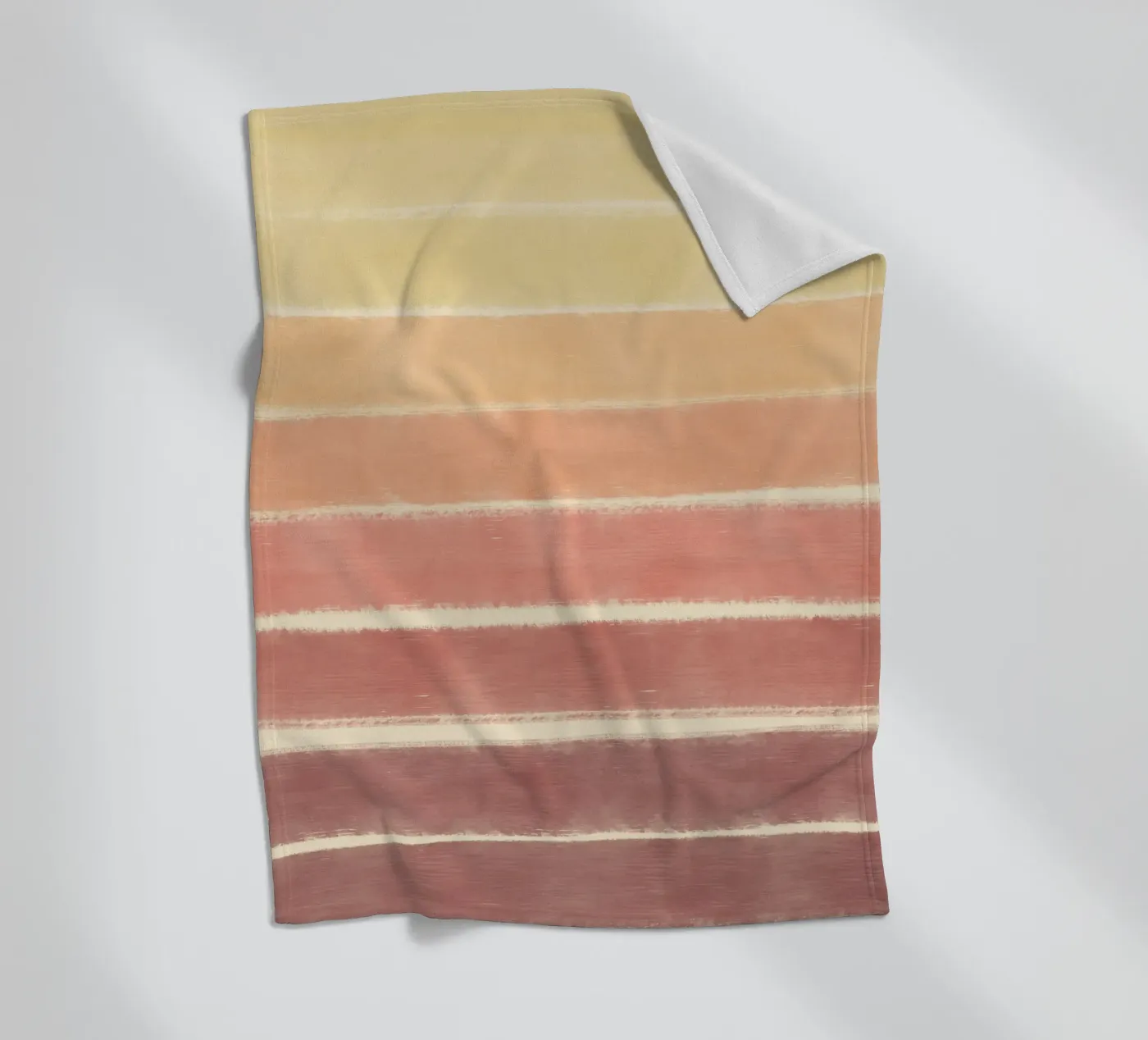 Sunset gradient fleece blanket by Little Dean