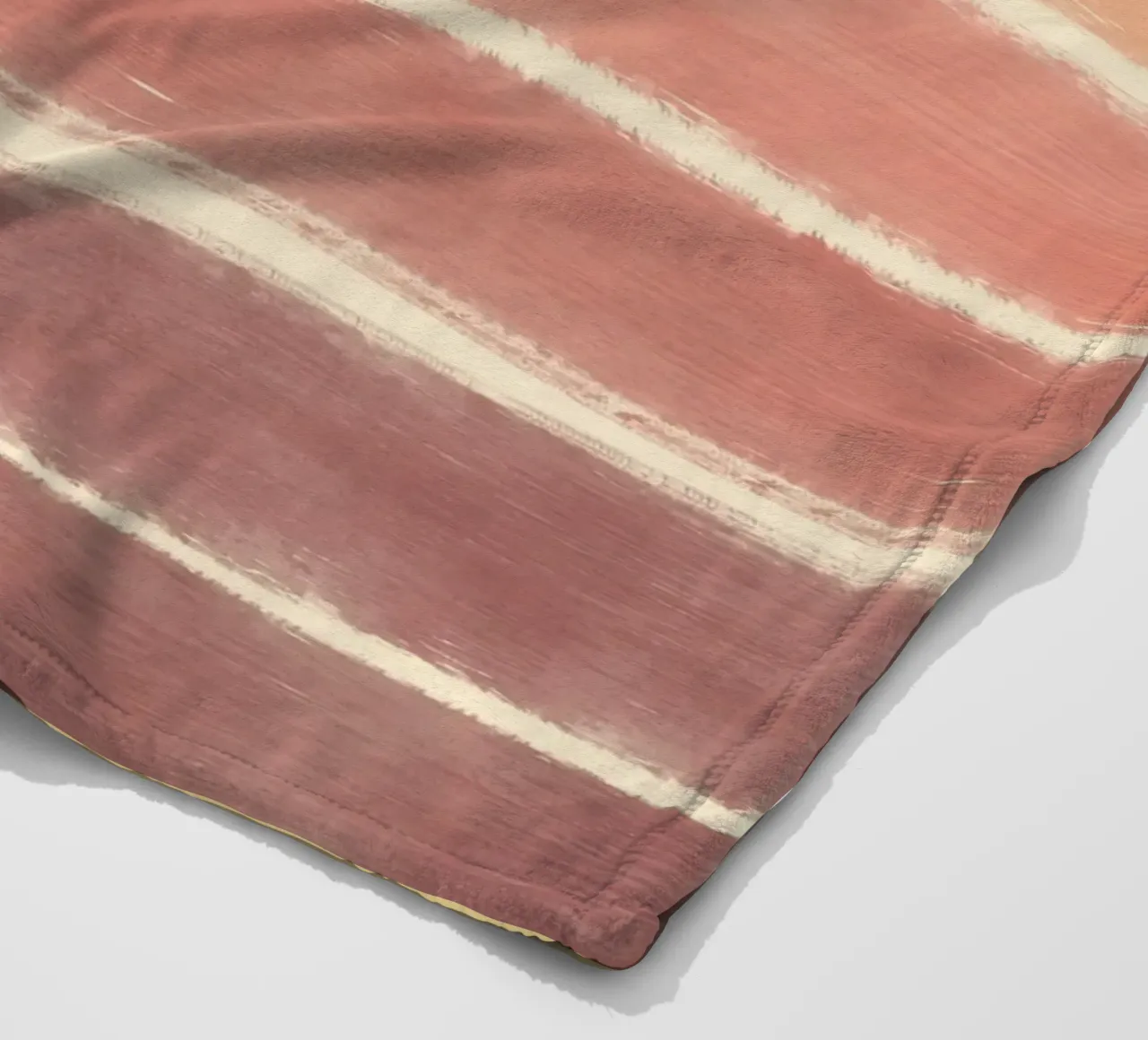 Sunset gradient fleece blanket by Little Dean