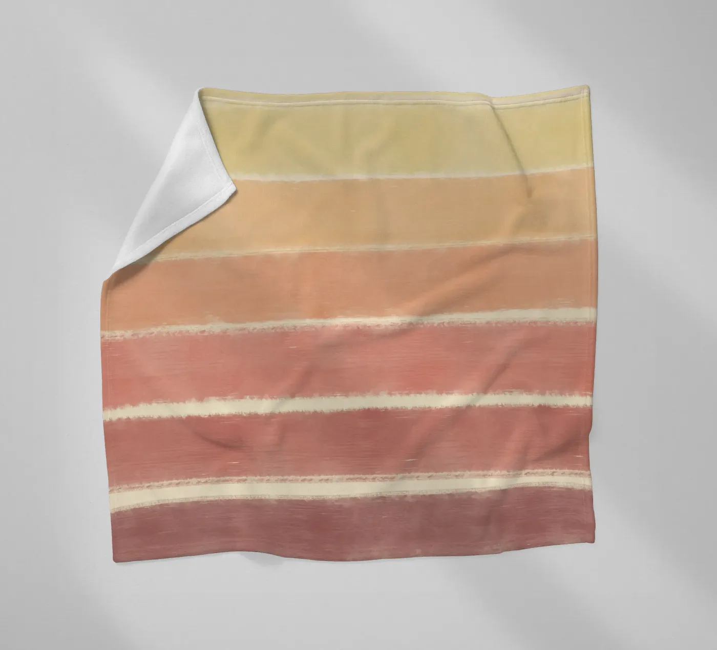 Sunset gradient fleece blanket by Little Dean