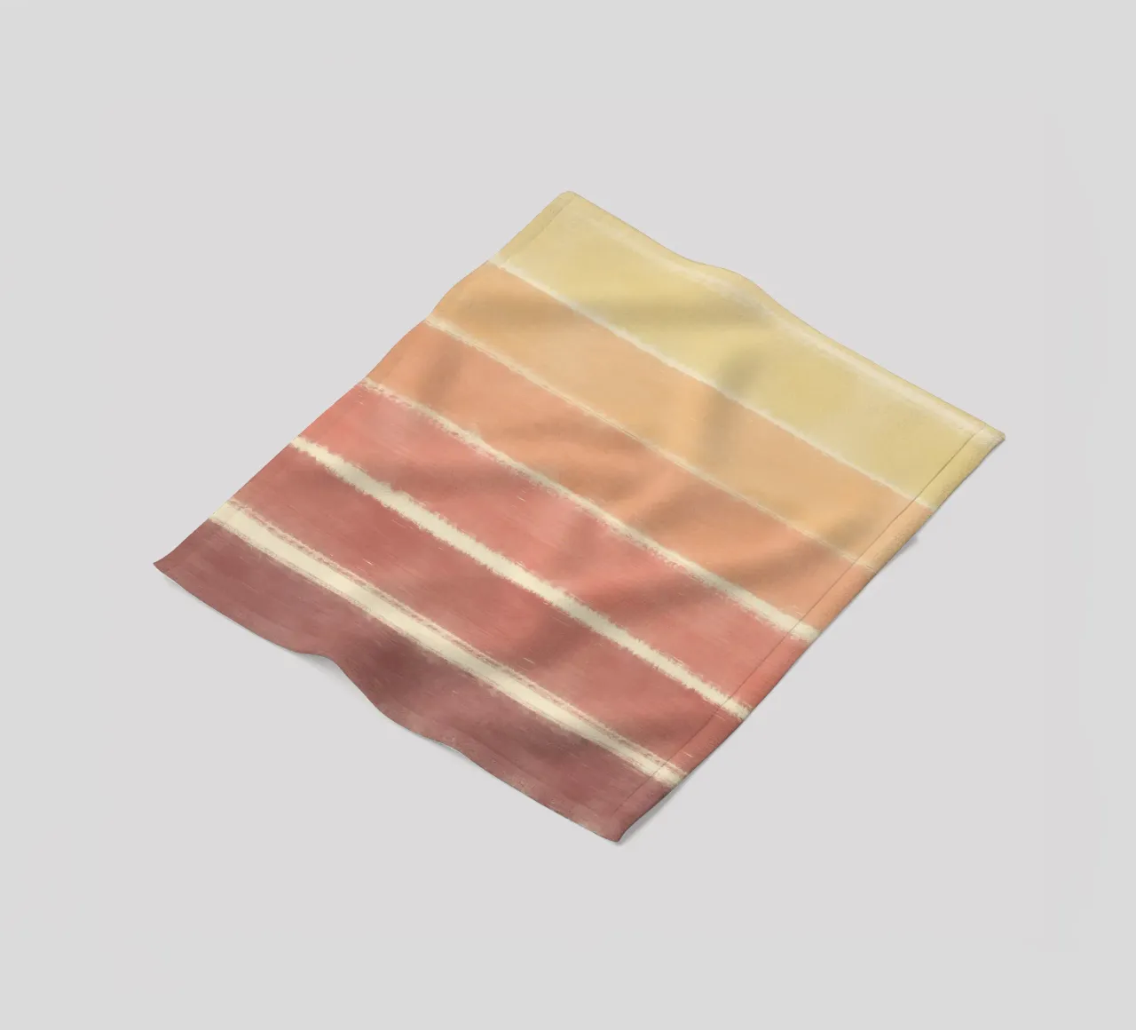 Sunset gradient fleece blanket by Little Dean