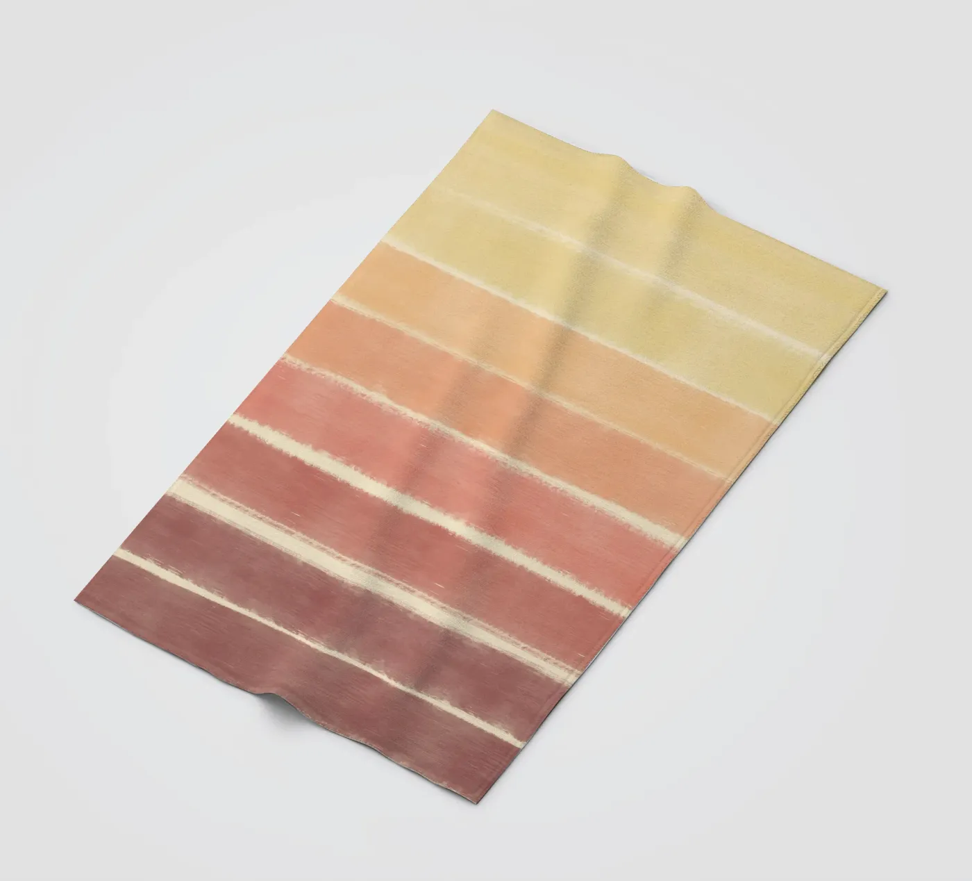 Sunset gradient fleece blanket by Little Dean